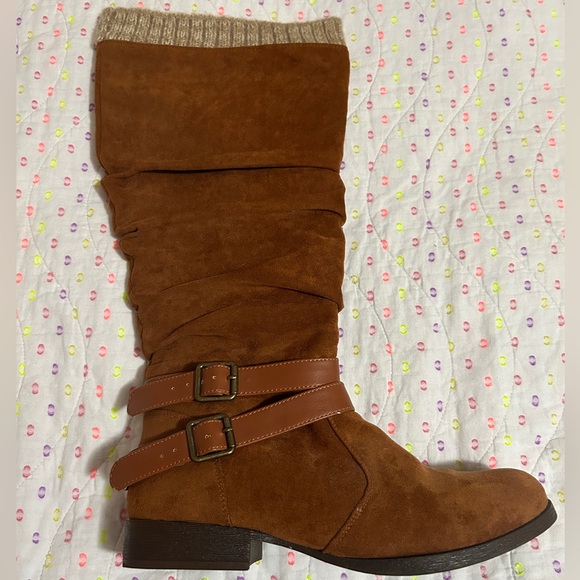 Wide Calf Boots faux suede 9 - Picture 5 of 9